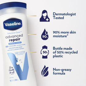 Vaseline application on forearm demonstrating smoother hydrated skin