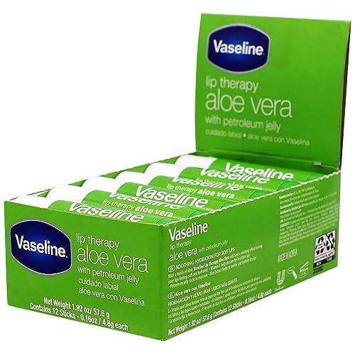 Vaseline Aloe stick open showing smooth twist-up tip for controlled application