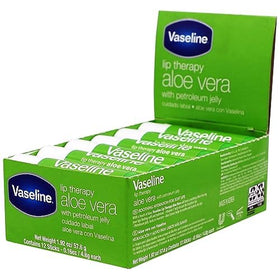 Vaseline Aloe stick open showing smooth twist-up tip for controlled application