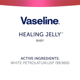 Vaseline label closeup highlighting triple‑purified ingredients
