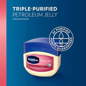 Vaseline open tub texture illustrating smooth moisture locking