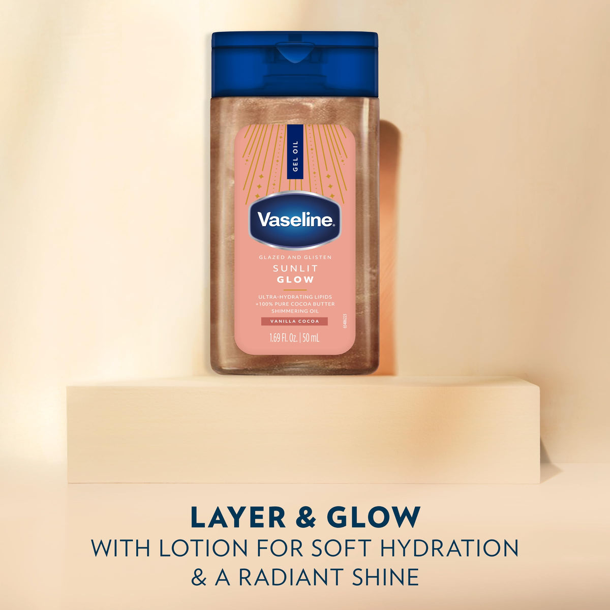 Vaseline close-up of gel texture highlighting quick absorption benefit