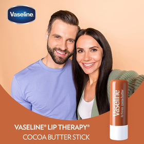 Vaseline lip balm tucked in a pocket showing portability and on-the-go benefit