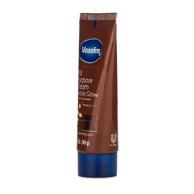 Open tube with cream texture from Vaseline revealing quick-absorbing hydration