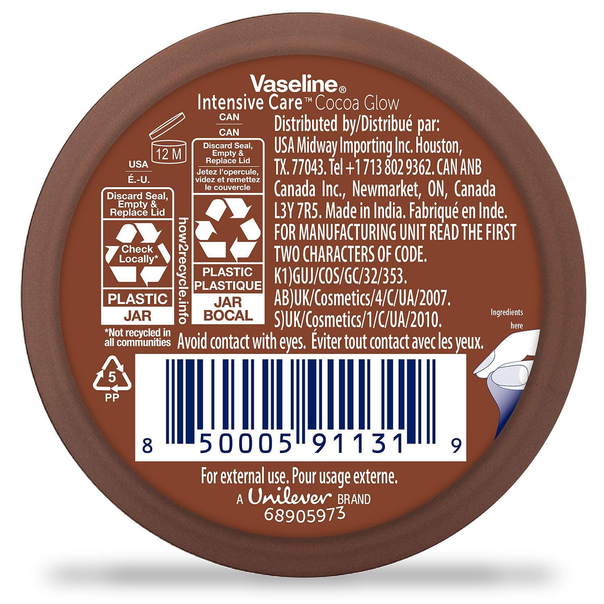Vaseline tube cap detail highlighting leak-resistant travel convenience