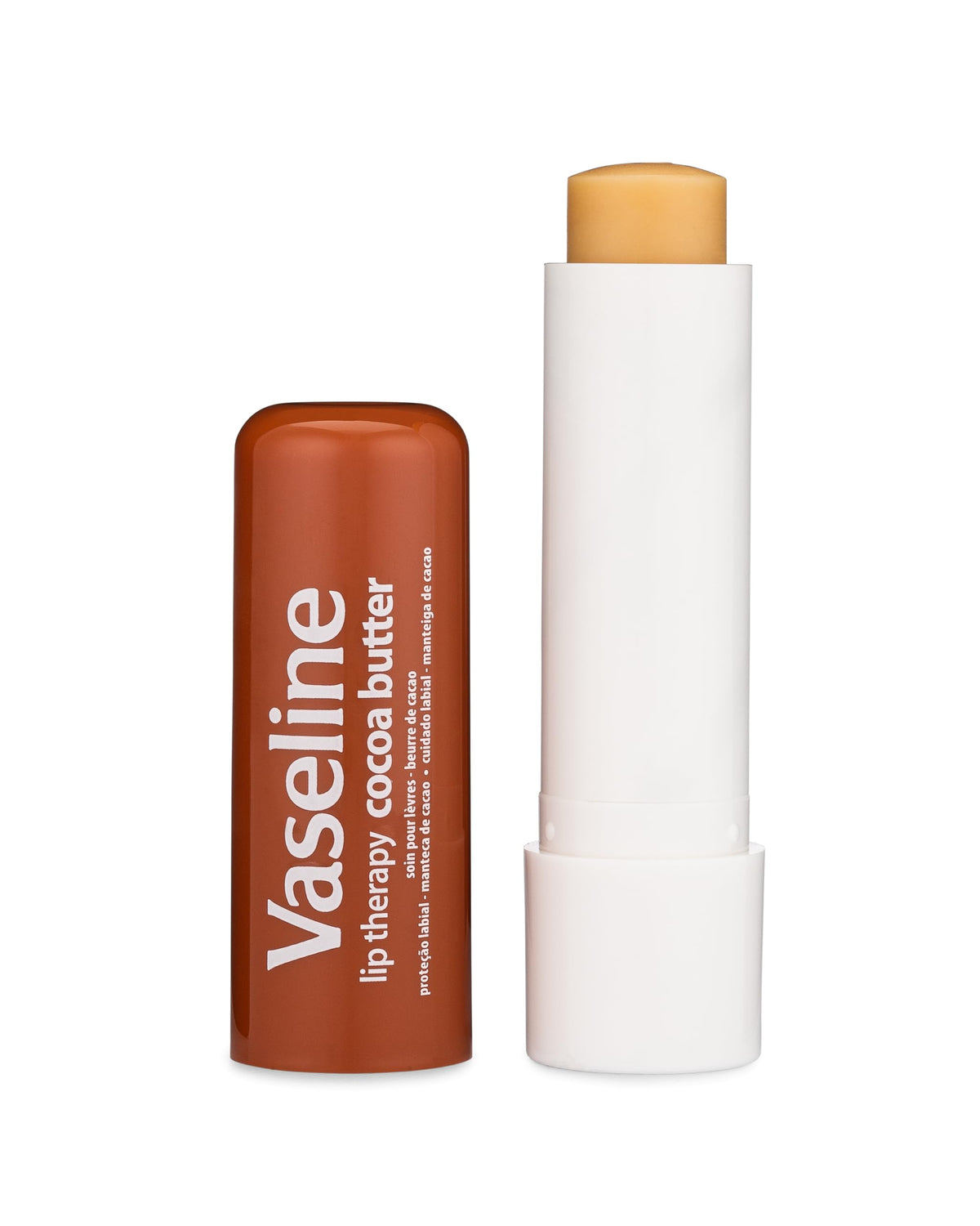 Vaseline cocoa next to keys showing size comparison and pocket-ready portability
