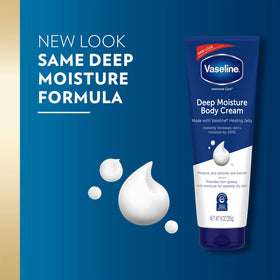 Vaseline cream texture close-up highlighting rich smoothness and absorbent feel