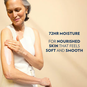 Elbow before and after images showing Vaseline healing rough patch improvement