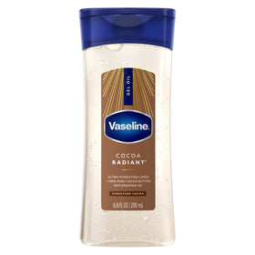 Vaseline front packaging showing product and benefit of radiant skin