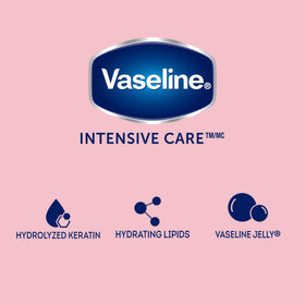Vaseline being applied to hands to lock in moisture and soothe skin
