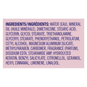 Vaseline label close-up highlighting keratin and petroleum jelly benefits