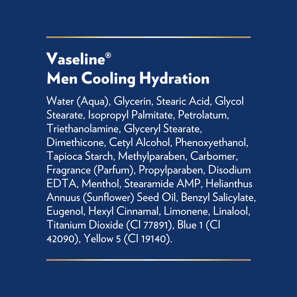 Outdoor lifestyle shot with Vaseline applied after activity showing refreshing cooling benefit
