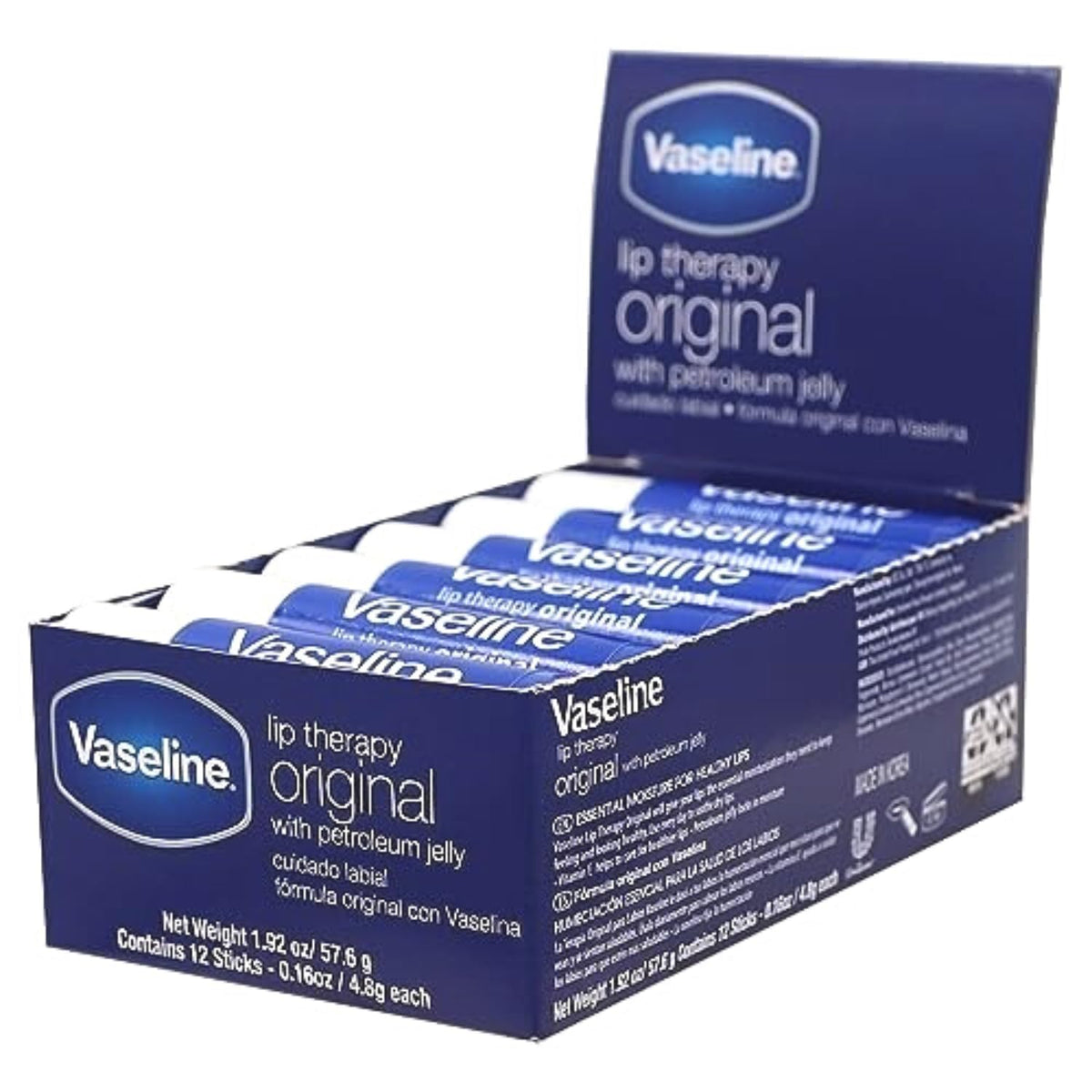Vaseline close-up of tube tip showing smooth balm for precise application
