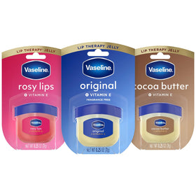 Vaseline front packaging trio showing variety and easy selection benefit