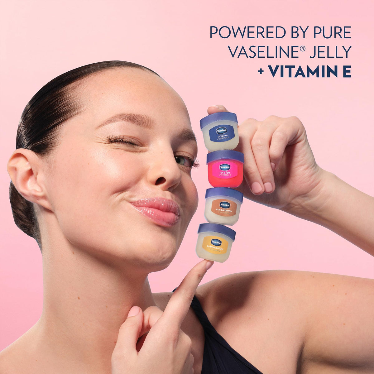 Vaseline being applied by hand showing smooth spread and protection