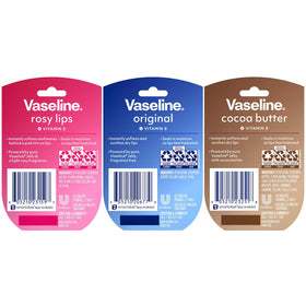 Vaseline mini jars top view highlighting compact sizes for travel