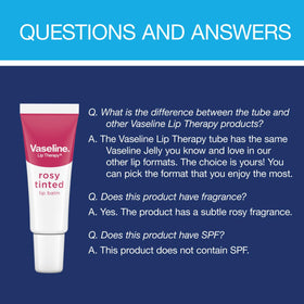 Vaseline lip balm next to coin for scale showing pocket-sized convenience