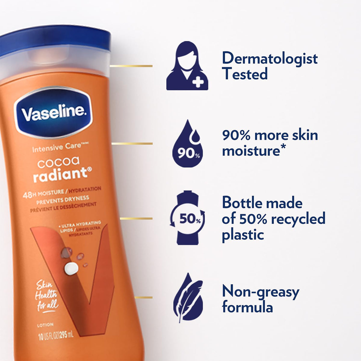 Vaseline Lip Therapy stick closed and ready to carry for on-the-go lip care
