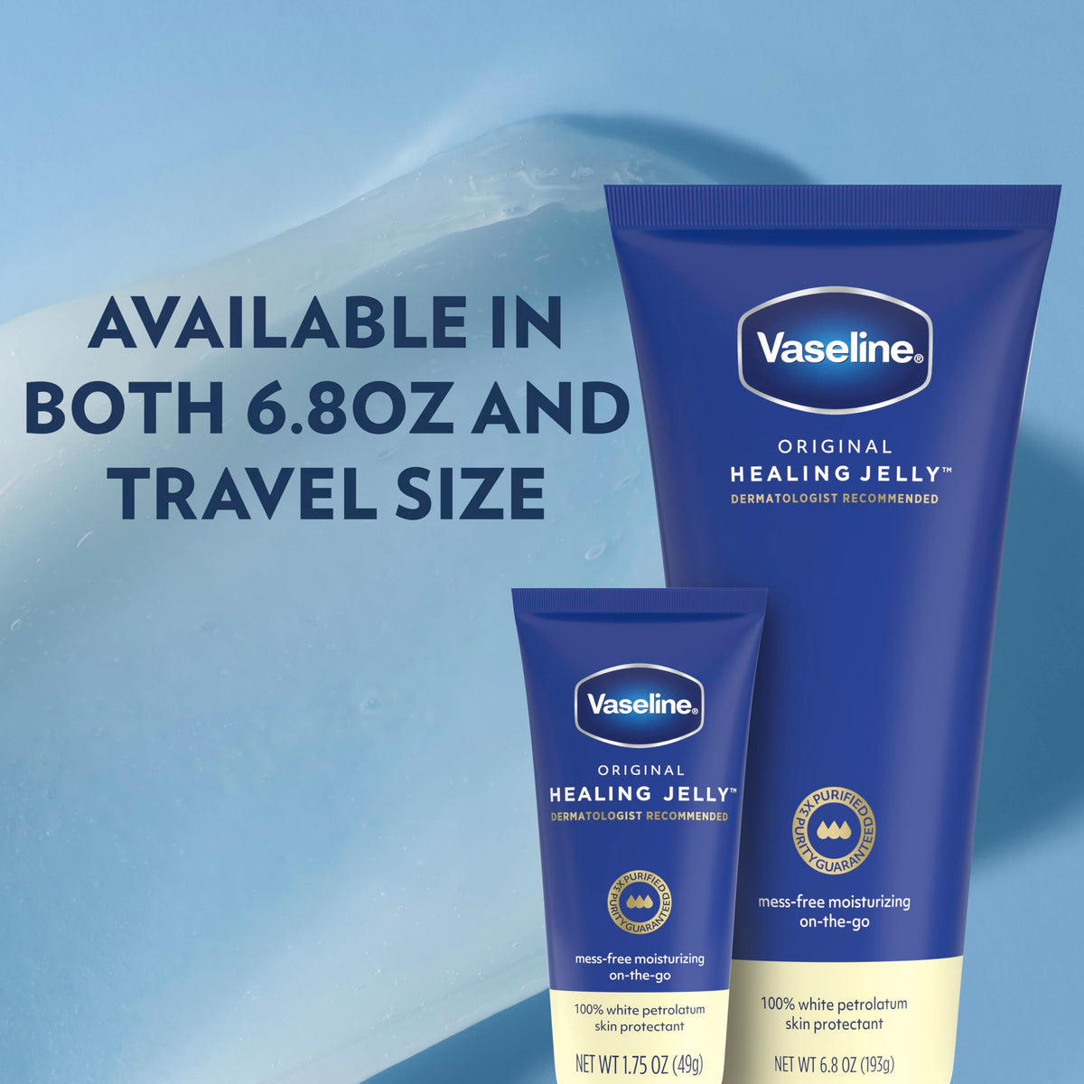 Applying Vaseline from tube to lips for targeted hydration and protection