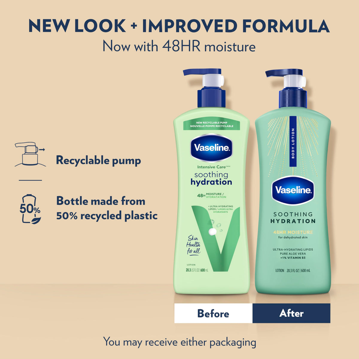 Vaseline being applied to forearm showing immediate skin soothing effect