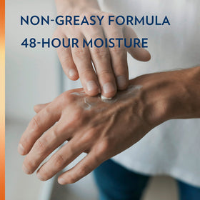 Applying Vaseline lotion to hands showing quick absorption and hydration