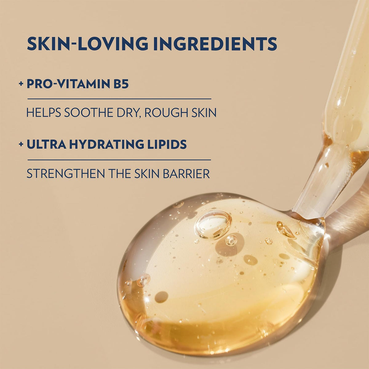 Close-up of Vaseline lotion texture illustrating smooth fast-absorbing formula