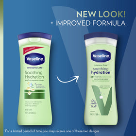 Vaseline lotion texture swipe displaying smooth, non-greasy hydration