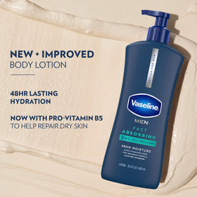 Vaseline close-up label highlighting ultra-hydrating lipids and menthol benefit