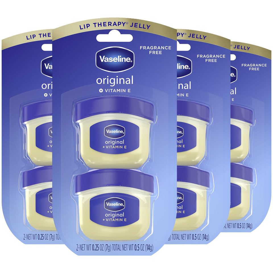 Vaseline mini jars front packaging showing compact travel convenience and value