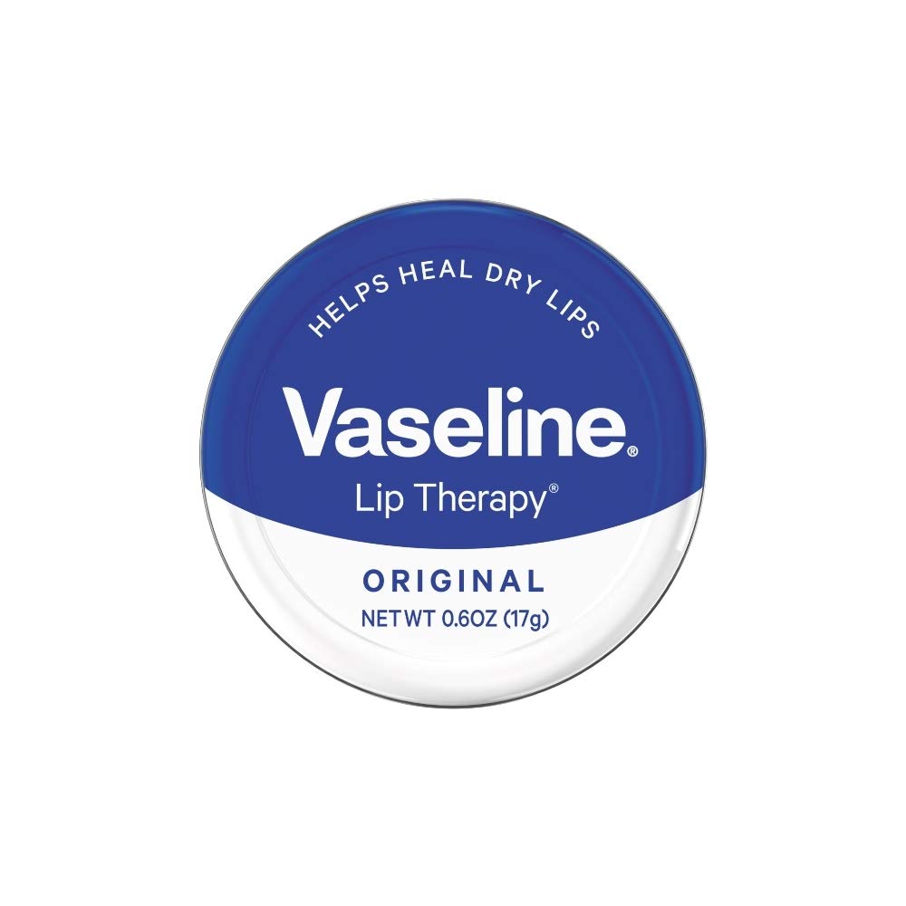 Vaseline original tin front view showing classic label and portable protection