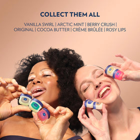 Vaseline jar in a purse pocket emphasizing easy access and quick reapplication