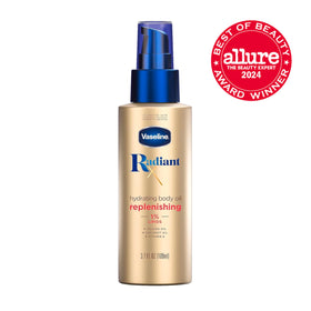Vaseline Radiant X pump and cap detail for easy, controlled dispensing