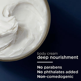 Close-up of shea butter and coconut oil ingredients, depicting natural hydration