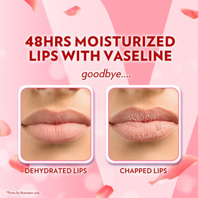 Vaseline close-up label listing ingredients and gentle formulation