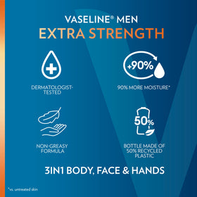 Vaseline set staged on bathroom counter illustrating everyday grooming kit