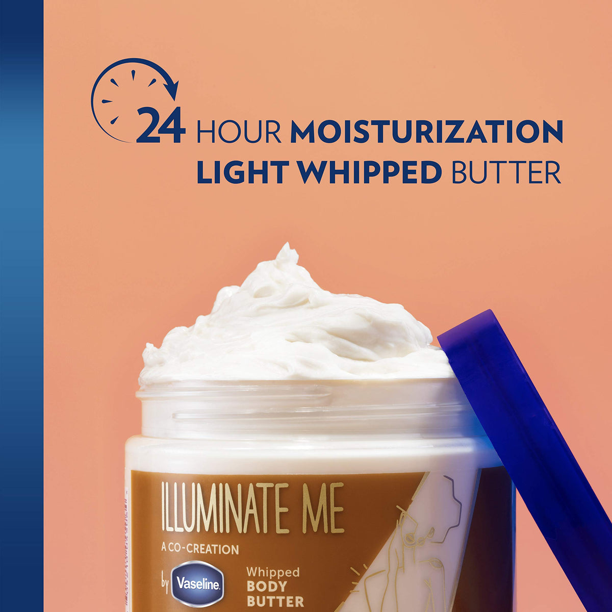 Swatch of Vaseline shimmering bronzer oil on arm enhancing warm glow