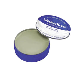 Vaseline tin close-up of the smooth jelly texture for long-lasting moisture