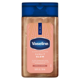Vaseline three bottles in travel pouch for convenient on-the-go hydration