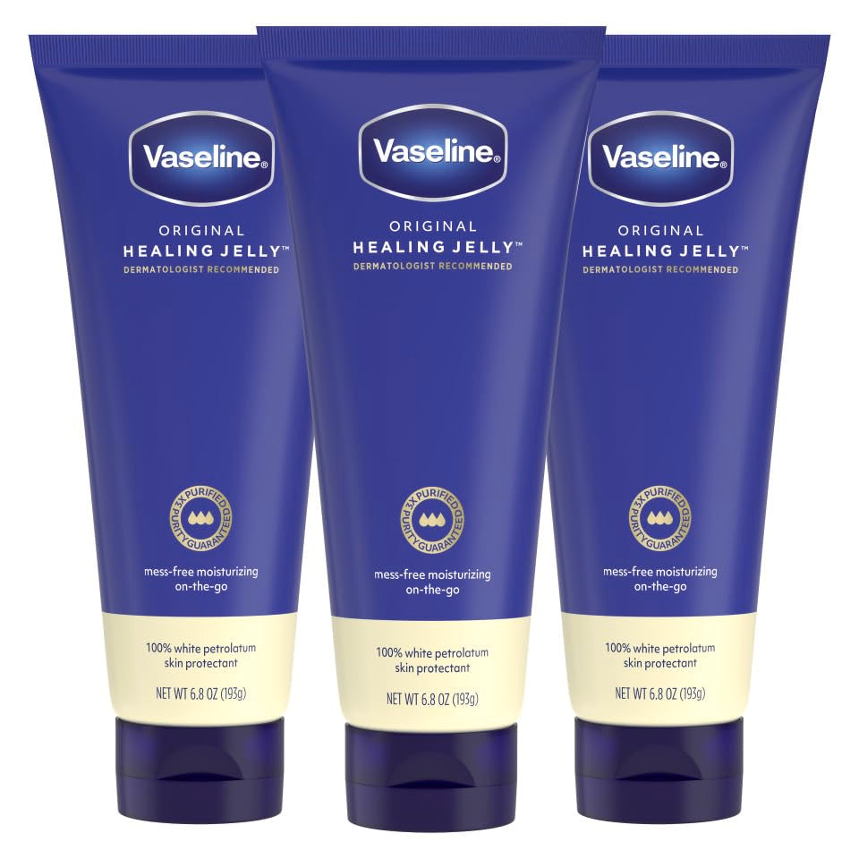 Vaseline tube front packaging showing brand and size for reliable moisturizing