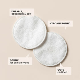 Vastliv pad in hand removing makeup demonstrating effective cleansing benefit