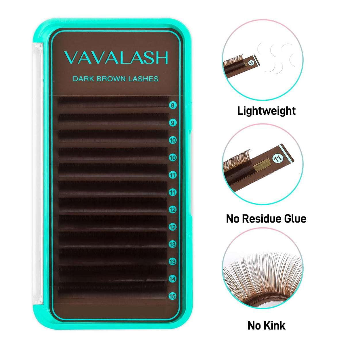 VAVALASH lashes being applied in salon, shows professional usability benefit