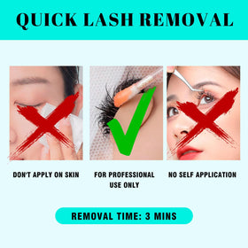 VAVALASH being applied with microbrush to protect client eye