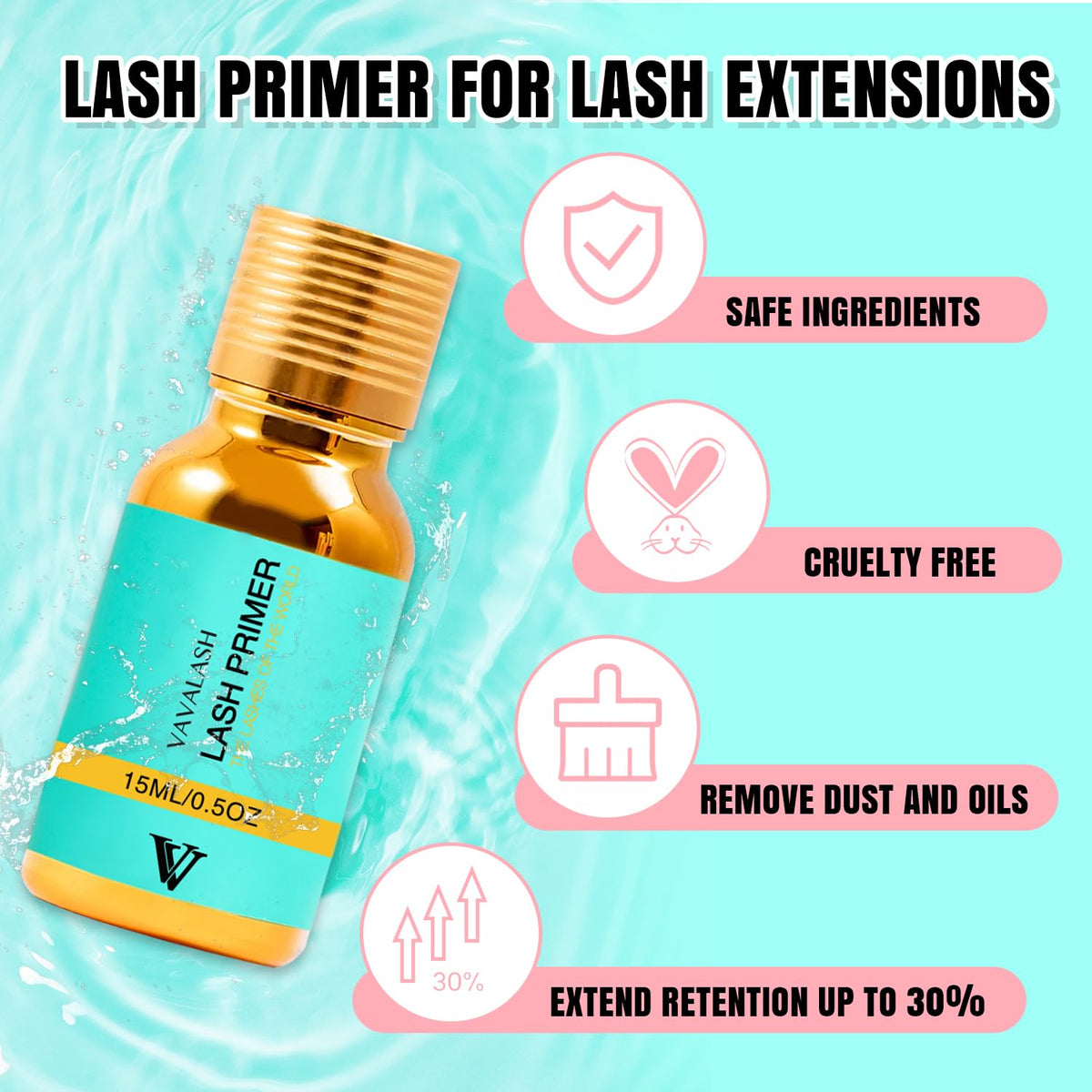 VAVALASH applicator close-up demonstrating precise salon application benefit