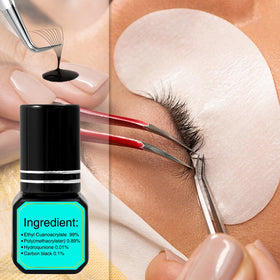 VAVALASH black glue drop texture illustrating smooth consistency and fast tack benefit