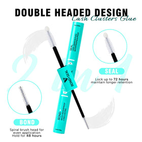 VAVALASH close-up of double-ended spiral brush applicators for precise application