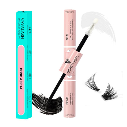 VAVALASH dual-ended lash bond and seal pen showing both ends and compact design, easy application