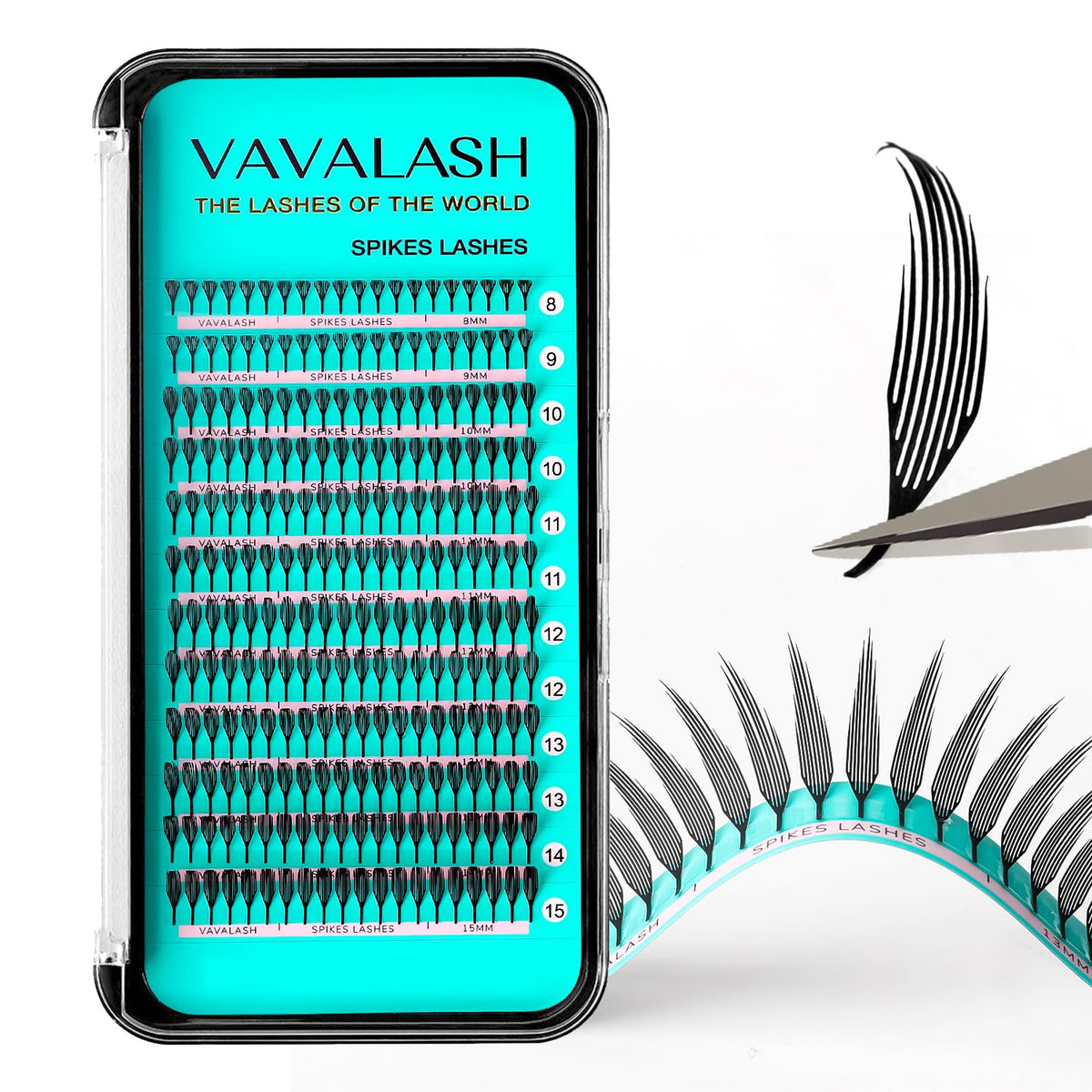 VAVALASH front packaging showing premade anime chunk lashes, professional-ready