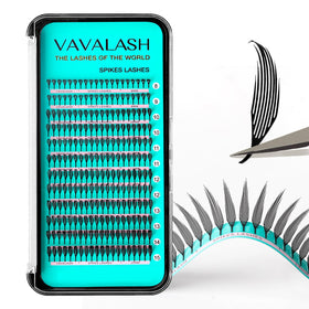 VAVALASH front tray showing premade spire fans for fast application and consistency