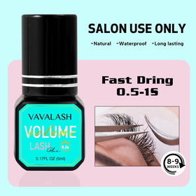 VAVALASH finished lash set with black adhesive concealed for seamless natural look benefit