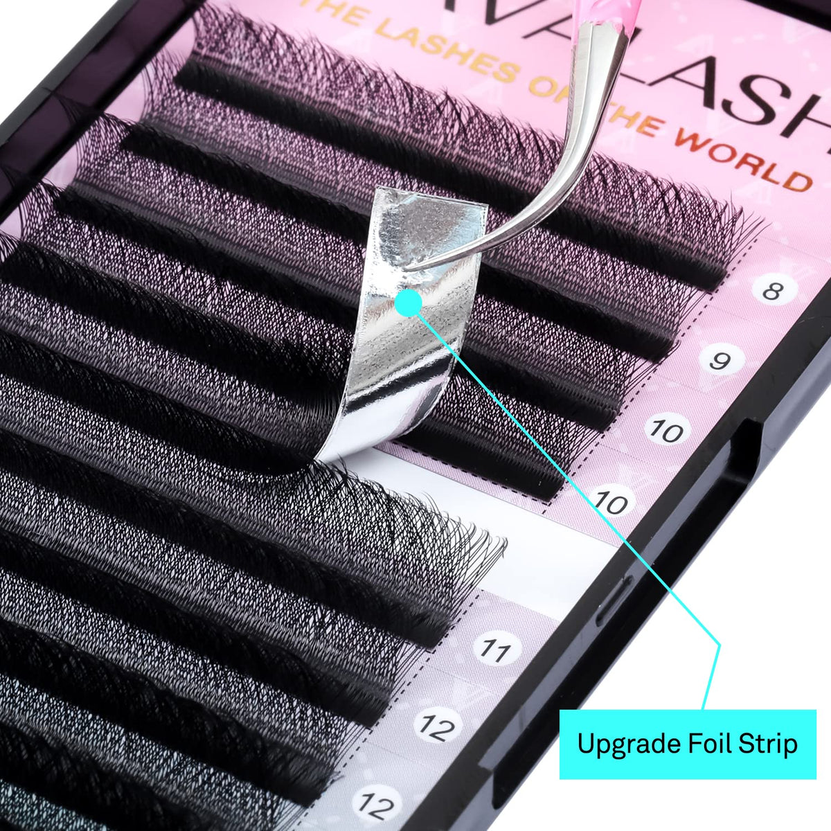 VAVALASH length comparison 8–15mm tray aiding precise styling decisions